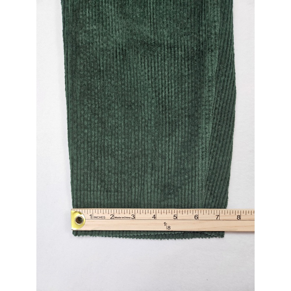 Pact Forest Green Organic Cotton Corduroy Straight Leg Utility Pants Womens Med - Picture 14 of 15